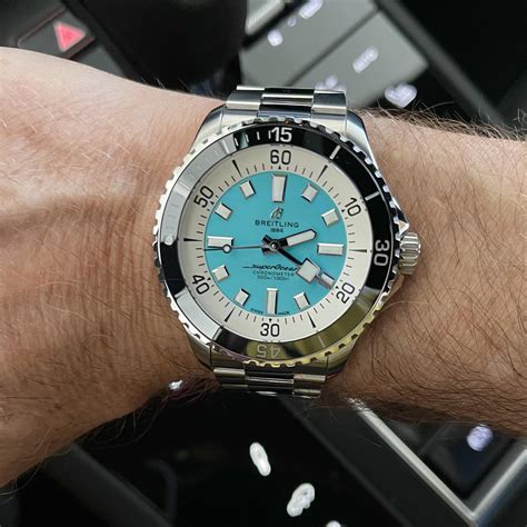 breitling superocean 38 blue|Breitling Superocean 36 turquoise.